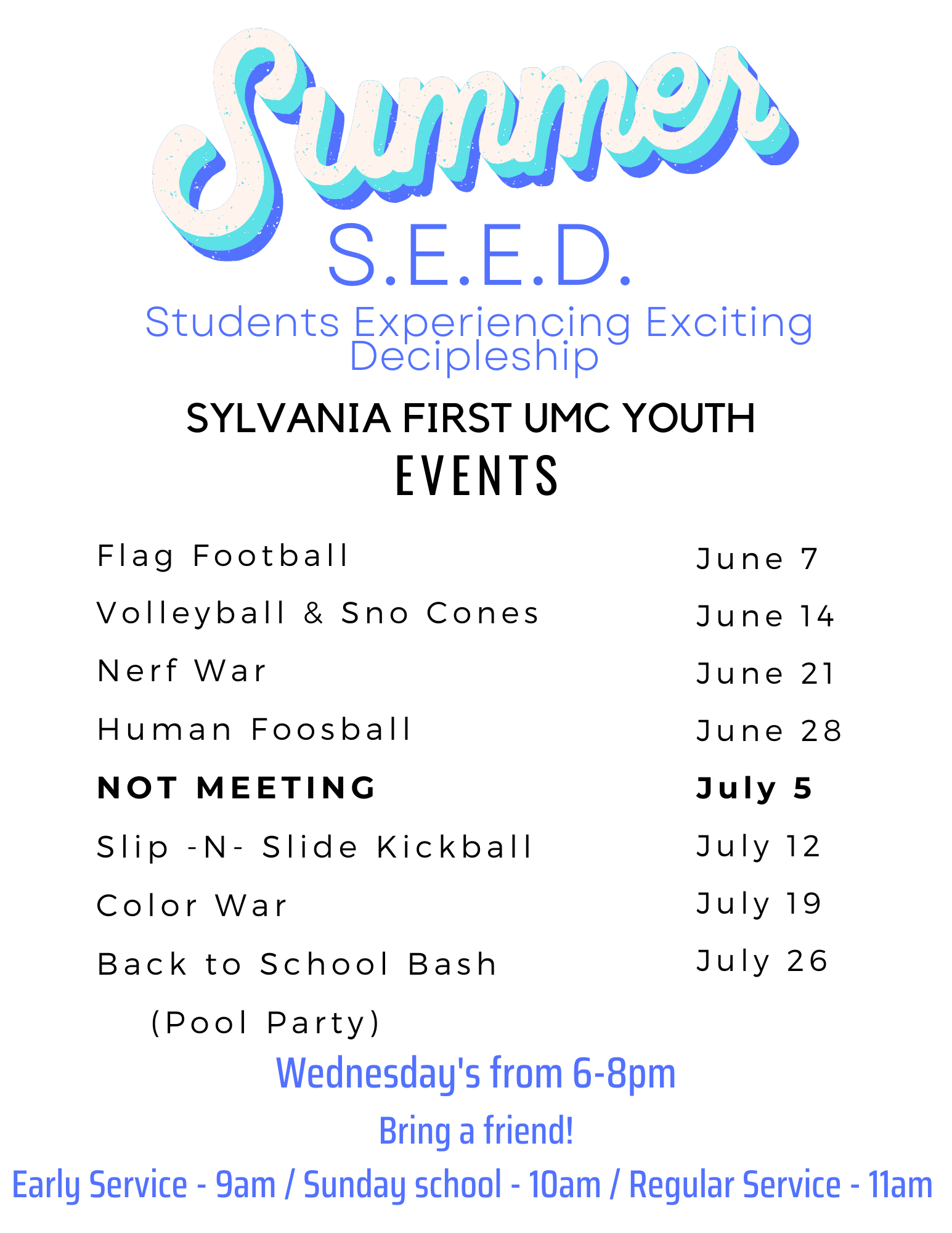 Youth SEED Events