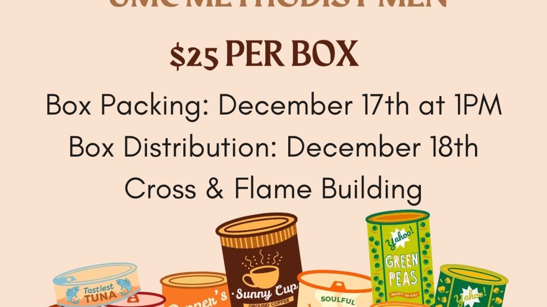 United Methodist Men Food Box Drive